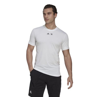 Мужская теннисная футболка Adidas New York Printed Tee - white