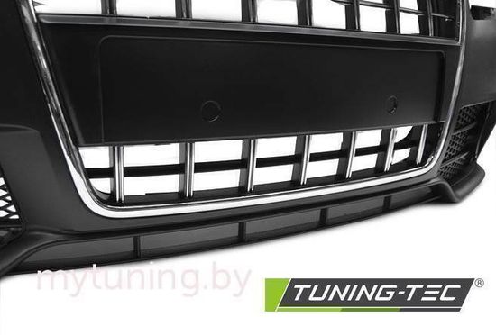 Передний бампер S-LINE CHROME BLACK для Audi A4 B7