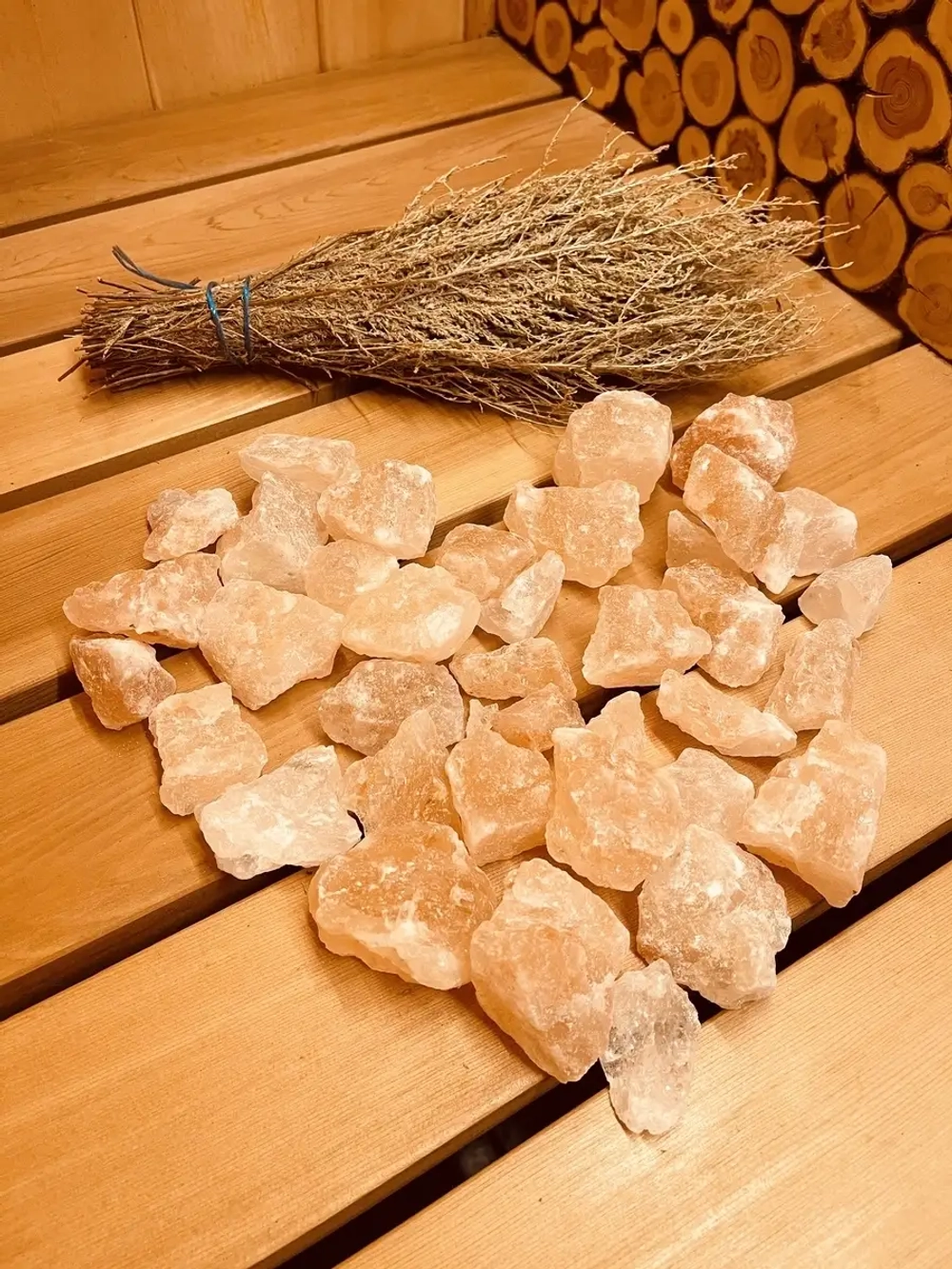 Гималайская соль для бани 3-5см, 2кг в коробке