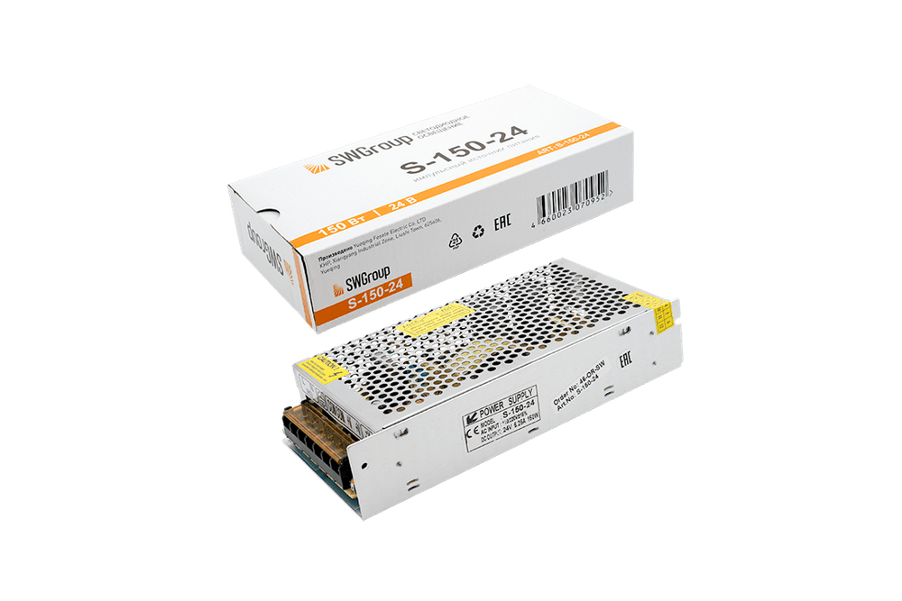 Блоки питания сетка, 150 W, 24V,S-150-24