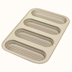 Форма силиконовая для приготовления мини-багетов mini baguette bread, 20х30 см