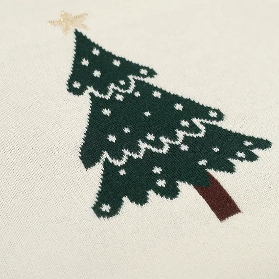 Плед из хлопка с новогодним рисунком christmas bows из коллекции new year essential, 130x180 см