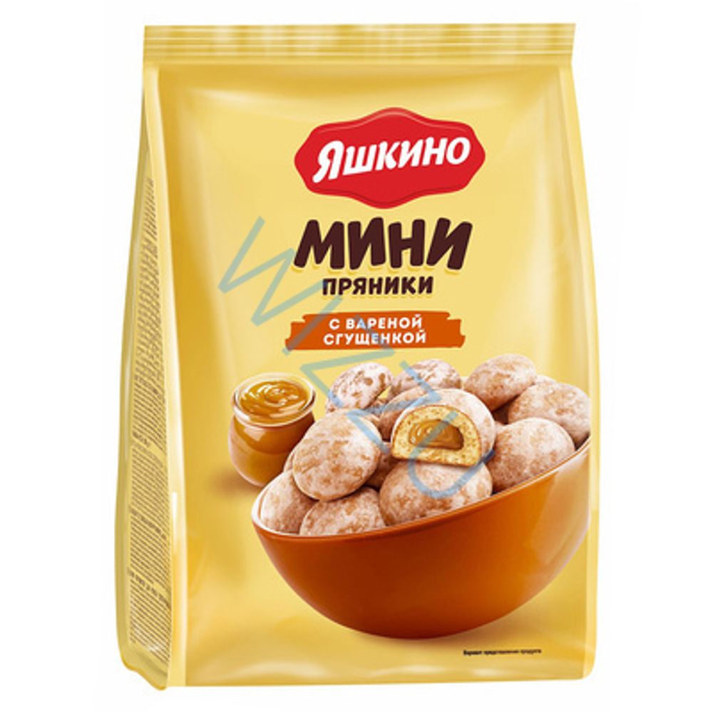 Пряники Яшкино мини с вареной сгущенкой 300г