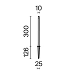 Грунтовый светодиодный светильник Maytoni Spear O441FL-L1GF3K