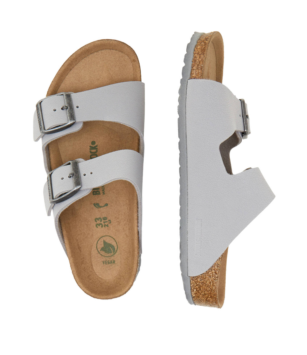 Кожаные шлепанцы arizona Birkenstock - серый(1026413)