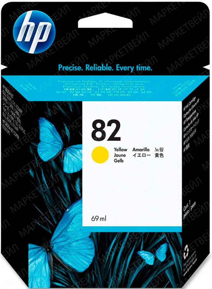 Картридж HP 82 (C4913A) для DesignJet 510/500/520/800 желтый (69 мл) Картридж HP 82 (C4913A) для DesignJet 510/500/520/800 желтый (69 мл)