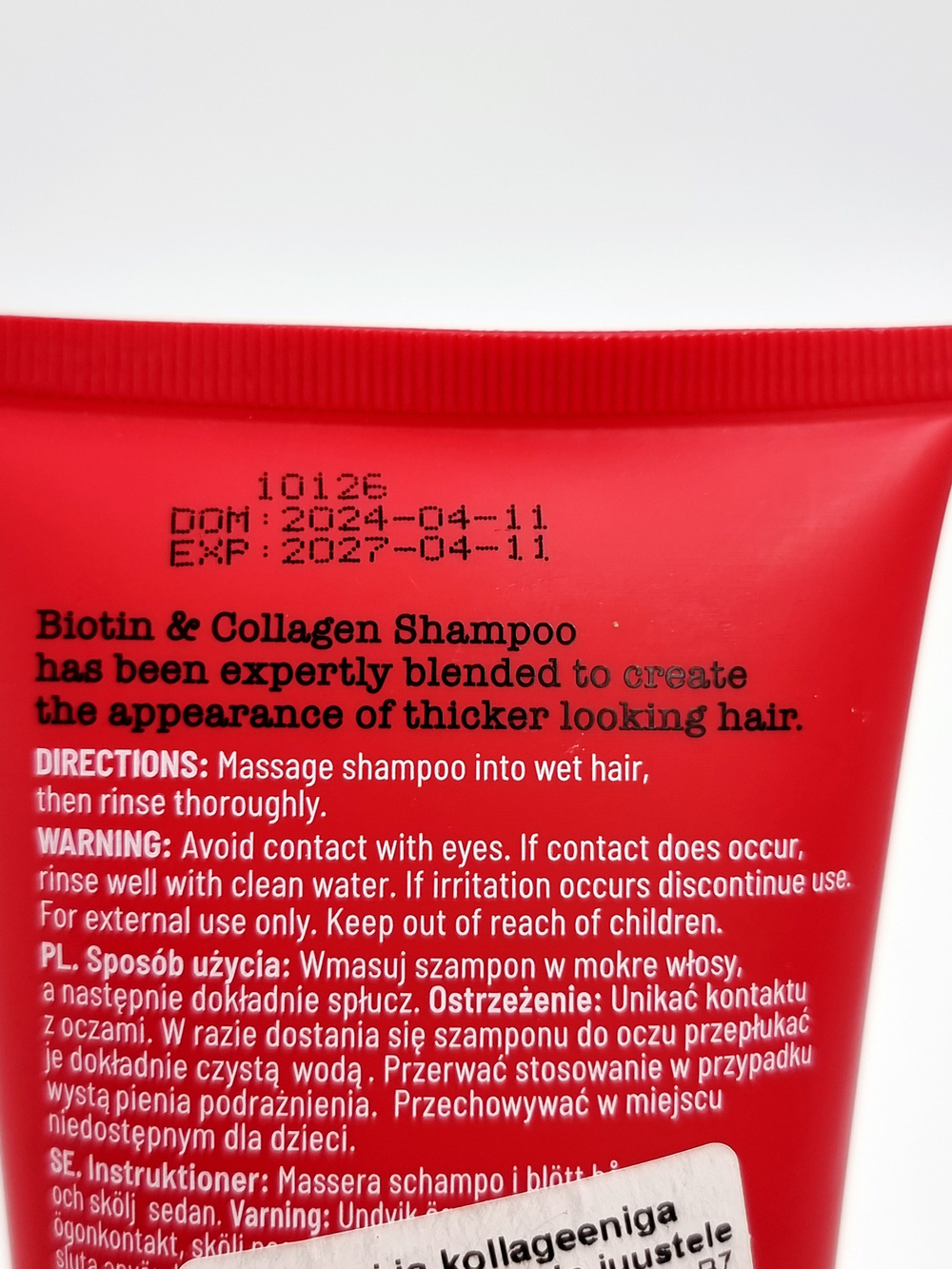 XHC (Xpel Hair Care) Шампунь с биотином и коллагеном для тонких волос 300 мл