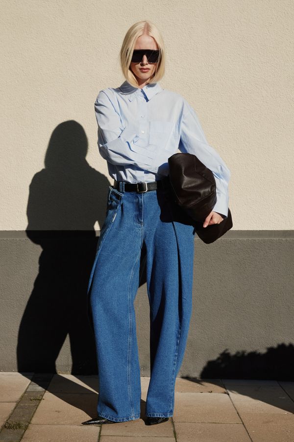 Джинсы Pleat
