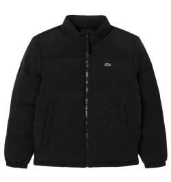 Мужская теннисная куртка Lacoste Water-Repellent Hooded Down - black