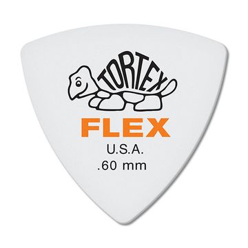 Медиаторы, 6шт, 0,60мм, треугольные, Dunlop 456P.60 Tortex Flex