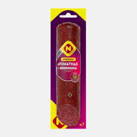 Колбаса Останкино Ароматная сырокопченая 250г