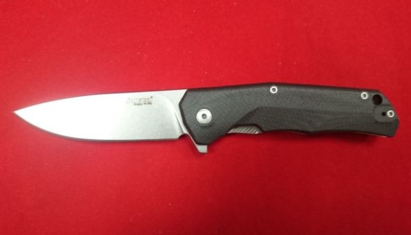 Цена наСкладной нож LionSteel T.R.E., сталь M390, рукоять титан/G10, черный