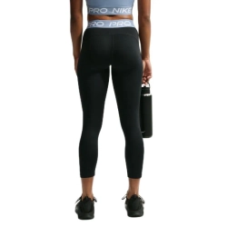 Леггинсы Nike Pro Mid-Rise Crop - black/work blue/white