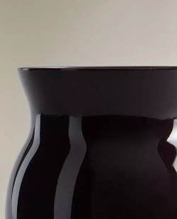ZARA HOME СТЕКЛЯННАЯ ВАЗА, БУРГУНДСКИЙ