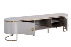 Тумба под телевизор 200x47x52 см Garda Decor Luchianoмраморная столешница
