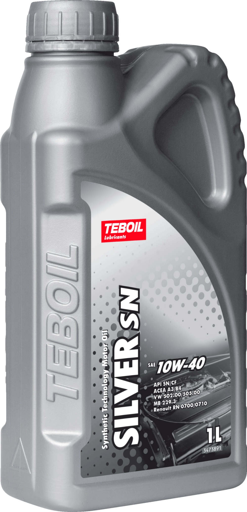 Масло моторное TEBOIL Silver SN 10W-40 полусинтетическое 205 л 3452419