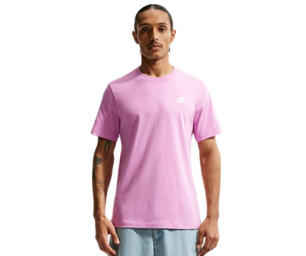 Мужская теннисная футболка Nike Sportswear Club - magenta