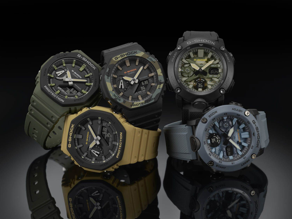 Японские наручные часы Casio G-SHOCK GA-2000SU-1AER