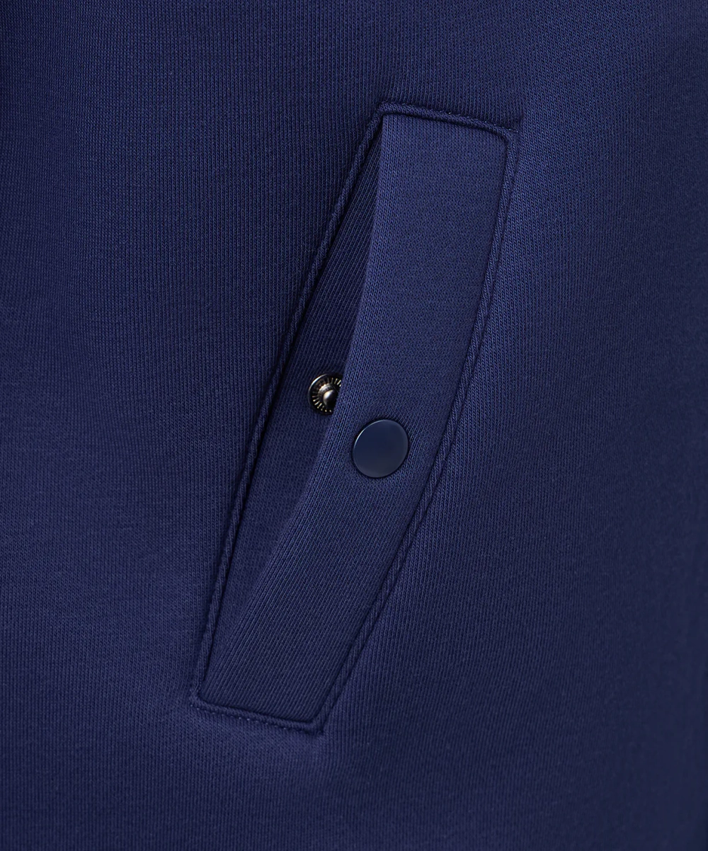 Бомбер ESSENTIAL Fleece Bomber, темно-синий/серый меланж