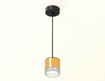 Комплект подвесного светильника с композитным хрусталем 1*GX53 XP8121030 PYG/CL/SBK золото жёлтое полированное/прозрачный/чёрный песок (A2333, C8121, N8480) DIY System Complects Ambrella