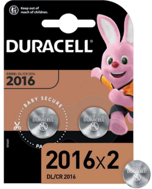 Литиевый элемент питания Duracell CR2016/BL2