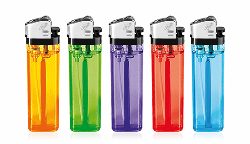 Зажигалка "Flameclub" M-01 Transparent 20бл * 50шт