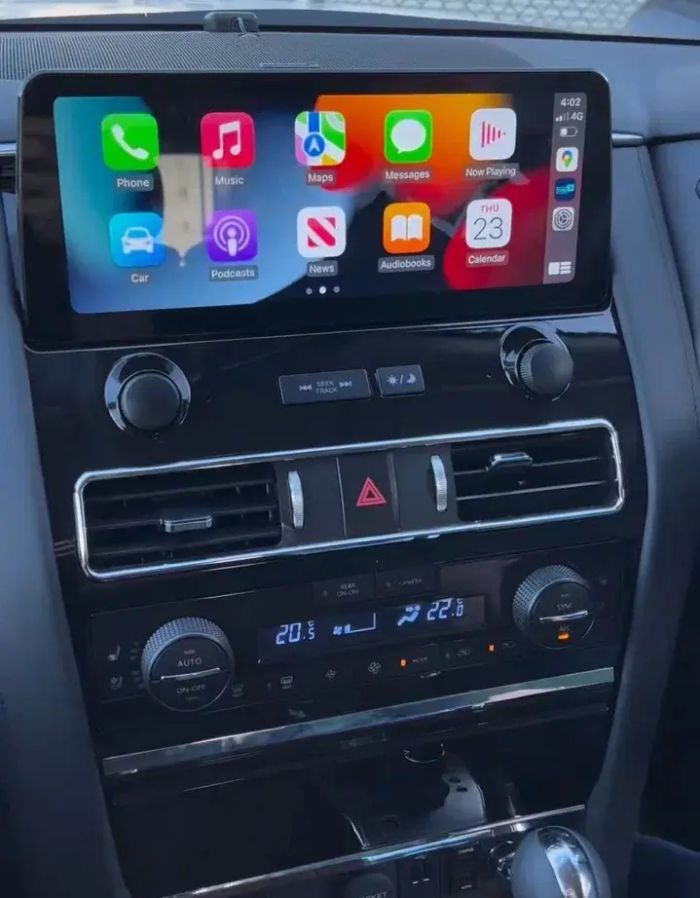 Магнитола для Nissan Patrol Y62, Infiniti QX56/QX80 2010-2019 (поддержка Bose, 360 и мониторов) - Kuberg PH-N1210 на Android 10, Быстрая, 4G SIM-слот, CarPlay