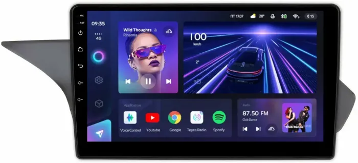 Магнитола для Mercedes-Benz E-класс W212 седан 2015 NTG 5.0 (рамка 10) - Teyes CC3 на Android 10, Быстрая, QLED, CarPlay, 4G SIM-слот