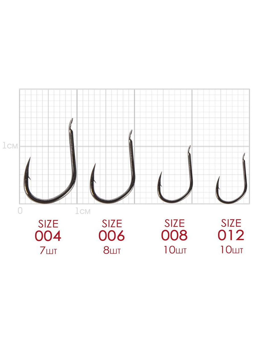 Крючки офсетные Gamakatsu Worm 314 HOOKS BLACK размер 1/0 (упк.6шт.)