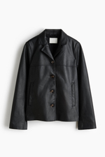 Куртка из ткани с покрытием — Чёрный - H&M