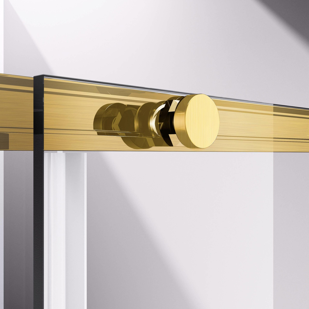 Душевая дверь Vincea Слим-Н (Slim-N) VDS-4SN110CLG, 1100, брашированное золото, стекло прозрачное