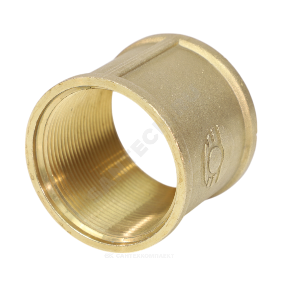 Муфта латунь Ду 40 (1 1/2") ВР/ВР VALFEX VF.170.L.112