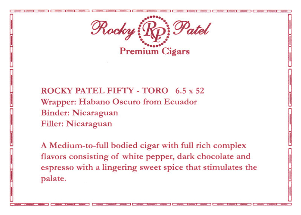 Rocky Patel Fifty Torpedo Gift Pack