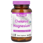 Bluebonnet Nutrition, хелатный магний, 120 вегетарианских капсул (100 мг в 1 капсуле)