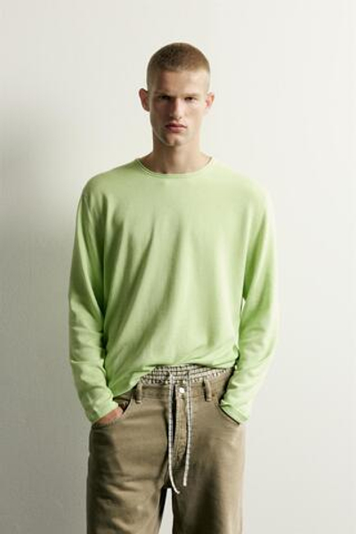 ХЛОПКОВЫЙ СВИТЕР RELAXED FIT — ZARA