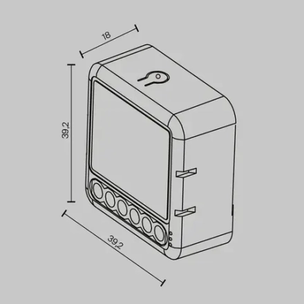 Wi-Fi выключатель двухканальный 300Вт, MS008. TM Maytoni