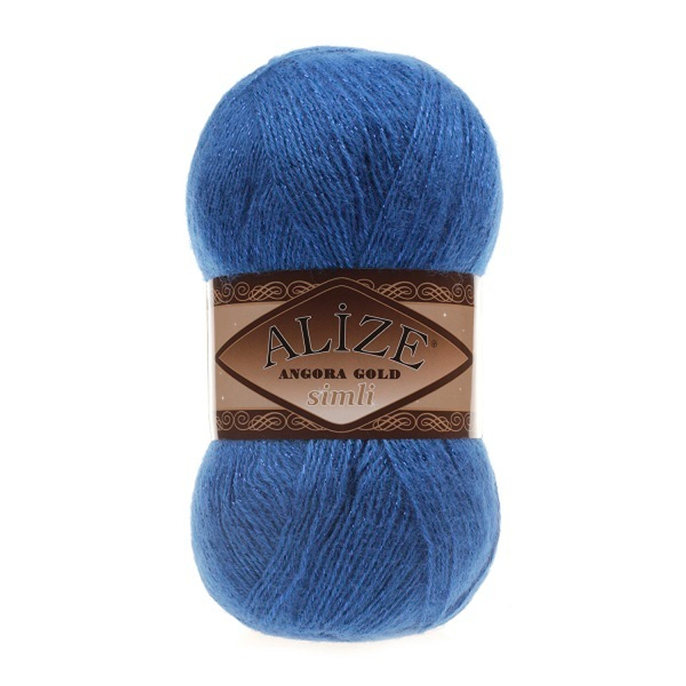 Пряжа Angora Gold Simli, 100 г, 500м, 20%шерcть,75%акрил,5% металлик (цена за 1 шт)