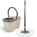 Набор для уборки СПИН МОП (SPIN MOP) 16л. (ведро с отжимом + швабра + насадка) цвет бежевый