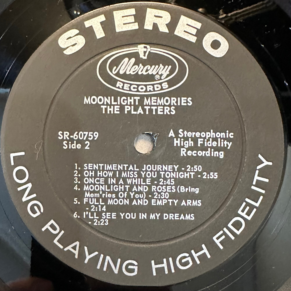 The Platters - Sing Of Your Moonlight Memories (США 1963г.)