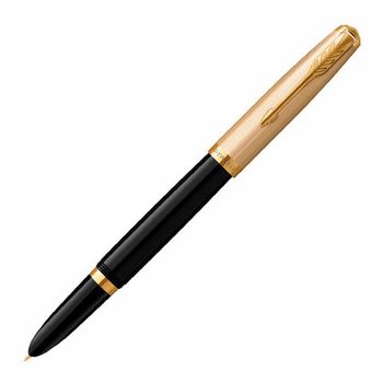 Ручка перьевая Parker 51 Premium Black GT с золотым пером F 18K (2123511)