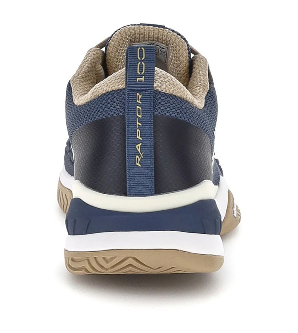 Теннисные кроссовки Lotto Raptor Hyperpulse 100 III SPD - indigo blue/all white/irish beige