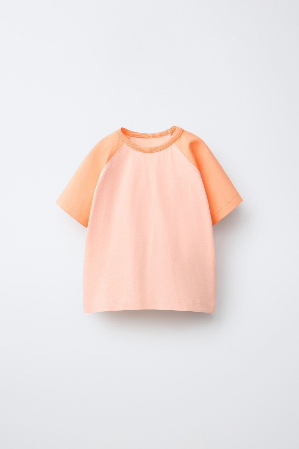 ZARA ОДНОТОННАЯ ФУТБОЛКА РЕГЛАН, ЖЕЛТЫЙ