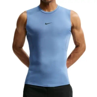 Мужская теннисная футболка Nike Pro Dri-Fit Tight Sleeveless Fitness - indigo storm/black