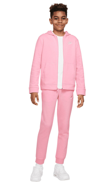 Костюм теннисный Nike Boys NSW Track Suit BF Core - medium soft pink/medium soft pink/white