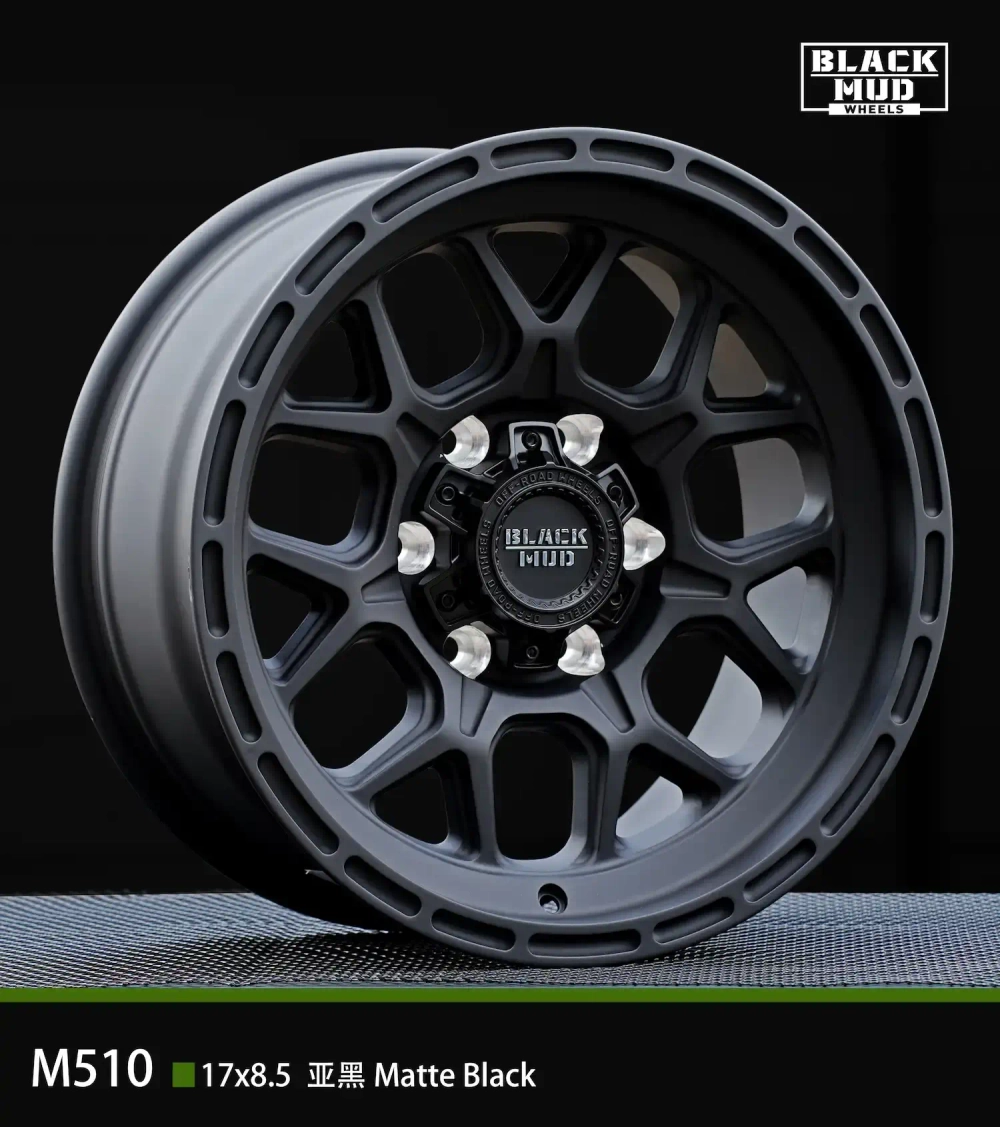 Диск колёсный литой BLACK MUD M510C R17 8,5 ET0 Black matte