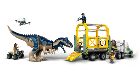 Конструктор LEGO Jurassic World 76966 Миссии динозавров: Транспортный грузовик Аллозавра
