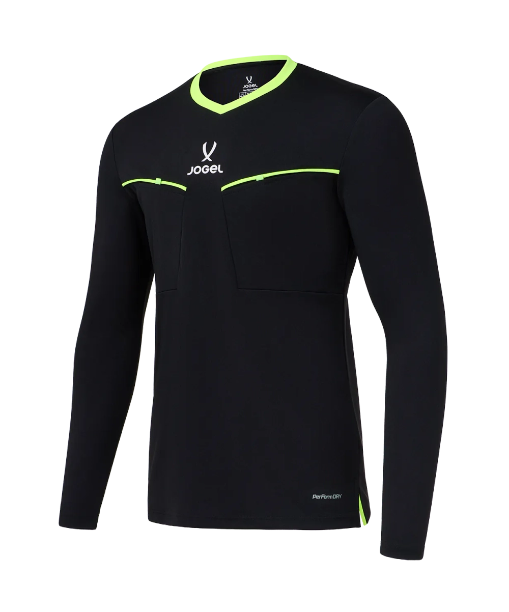 Лонгслив судейский JOGEL DIVISION PerFormDRY Referee LS Tee 2.0, черный