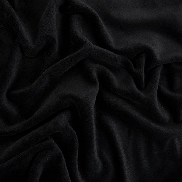 Велюр 240 г/м², 185 см / 5 метров, черный/black, Gamma VELR