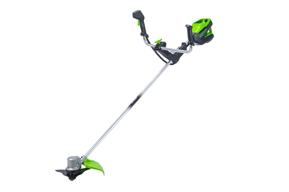 Аккумуляторный триммер Greenworks GD82BCBK5 Gen 2, 82v, 45 см, (2110707UB), с аккумулятором 5 А·ч и зарядным устройством