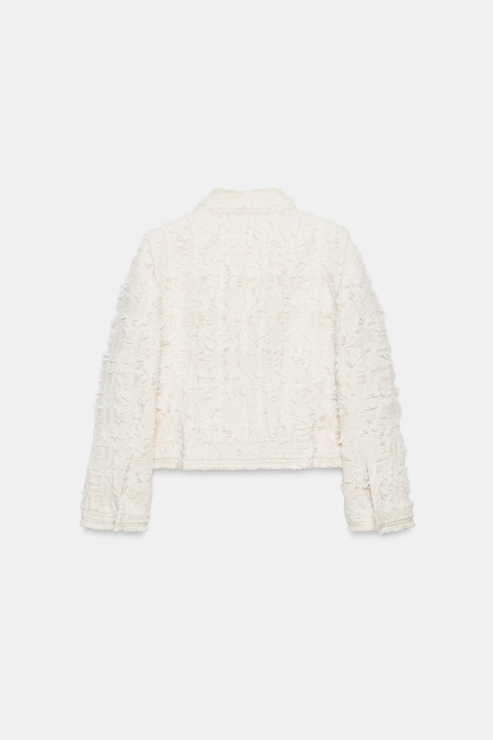 ZARA КУРТКА С ВОРОТНИКОМ-СТОЙКОЙ — ZW COLLECTION, ЭКРЮ